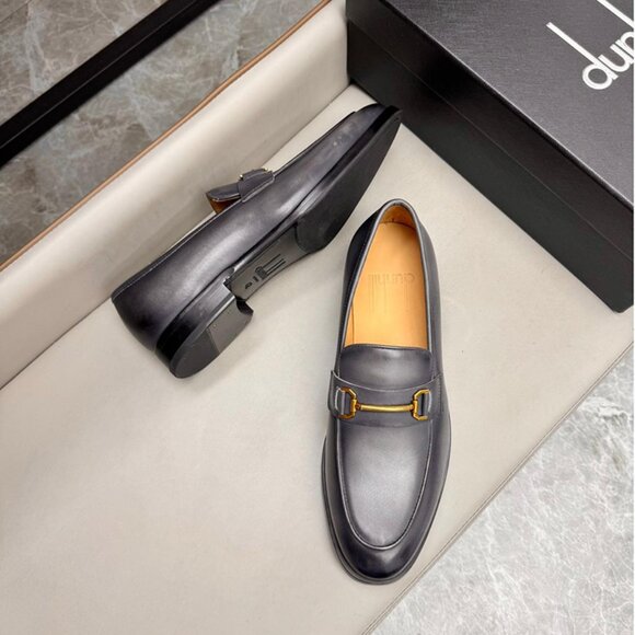 Dunhill Classic Business Leather Shoes Gray main image 10